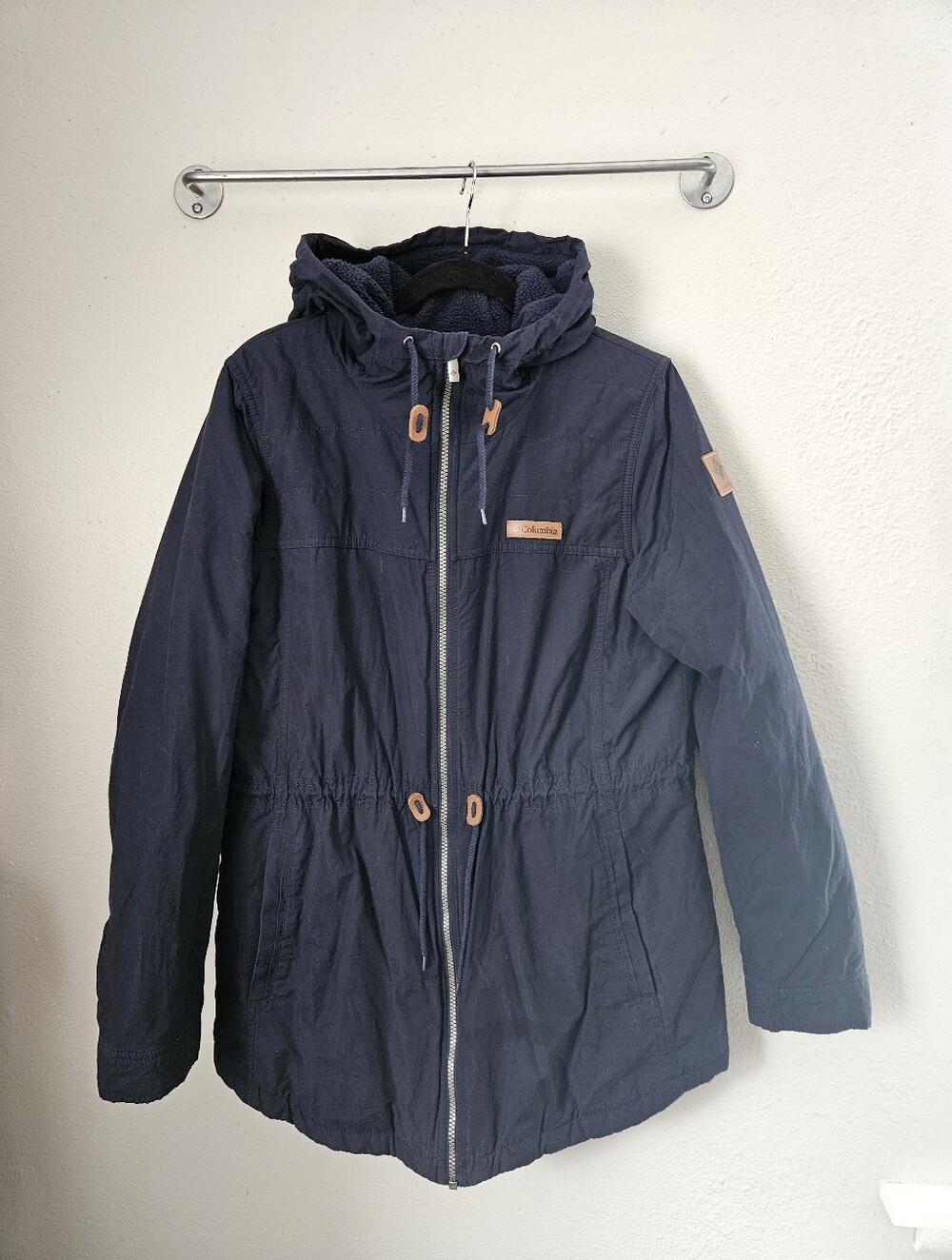 Large Columbia Parka Navy Blue Jacket